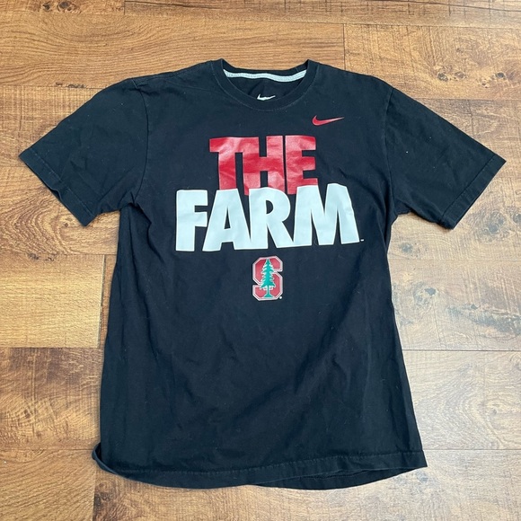 🏷️ Nike Mens tshirts 2 total Sz large Stanford university gray drifit SS - Picture 2 of 7